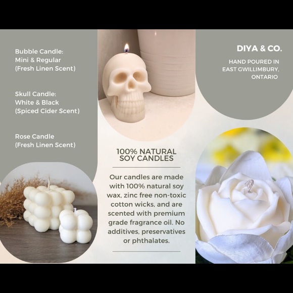 Diverse type of candle🕯️:Skull Candle / body candle/ rose candle and more!!! - Picture 2 of 5